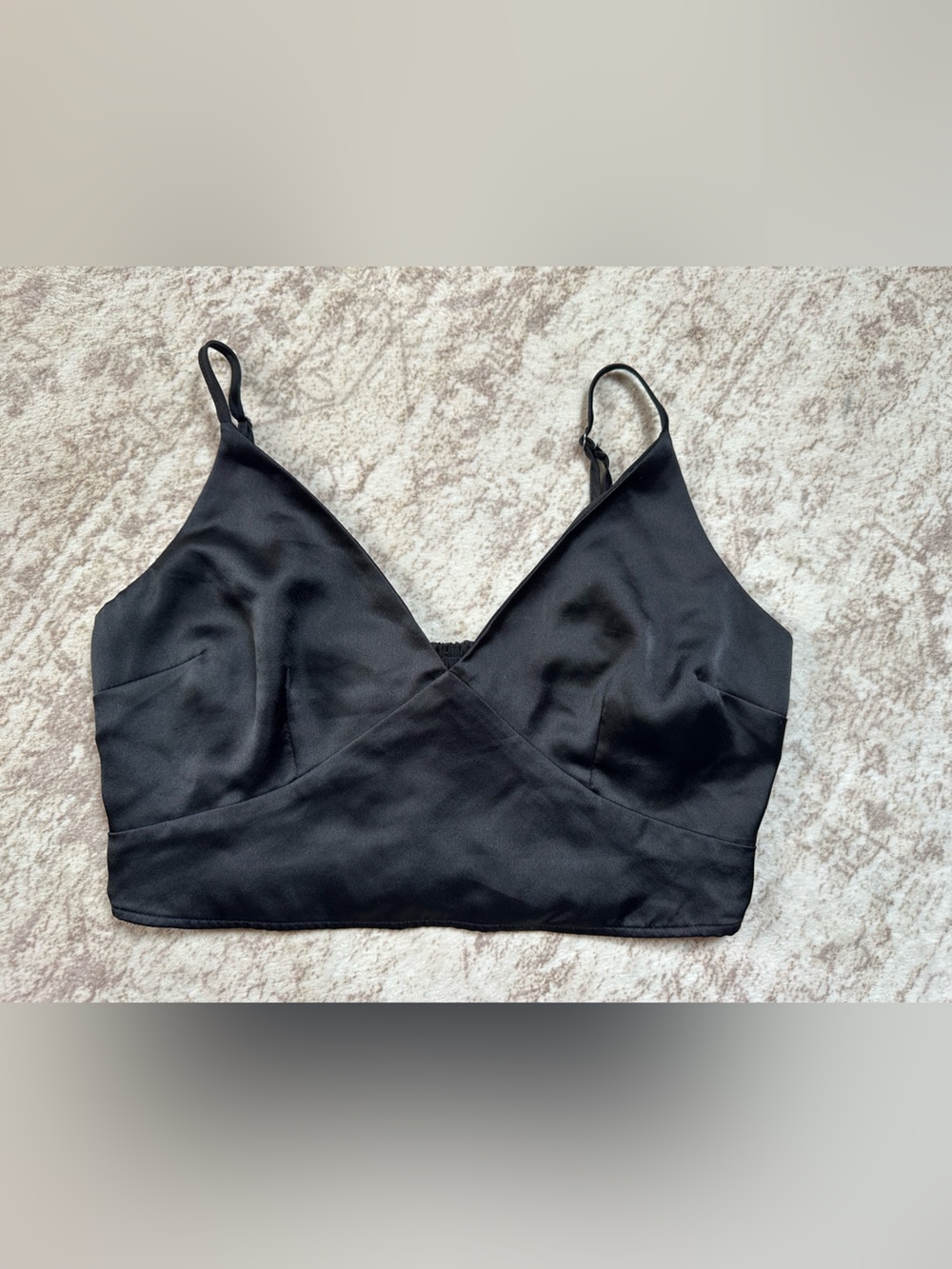 Abercrombie & Fitch Black Satin Bandeau Camisole